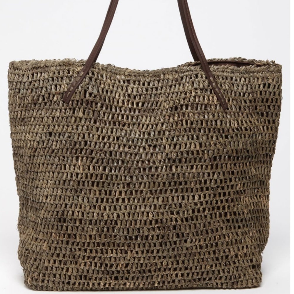 MICHAEL STARS RAFFIA TOTE